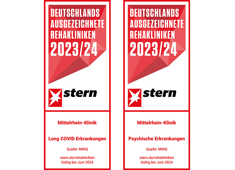 Stern-Siegel Deutschlands ausgezeichnete Rehakliniken  2023/24 Long COVID Erkrankungen und Psychische Erkrankungen
